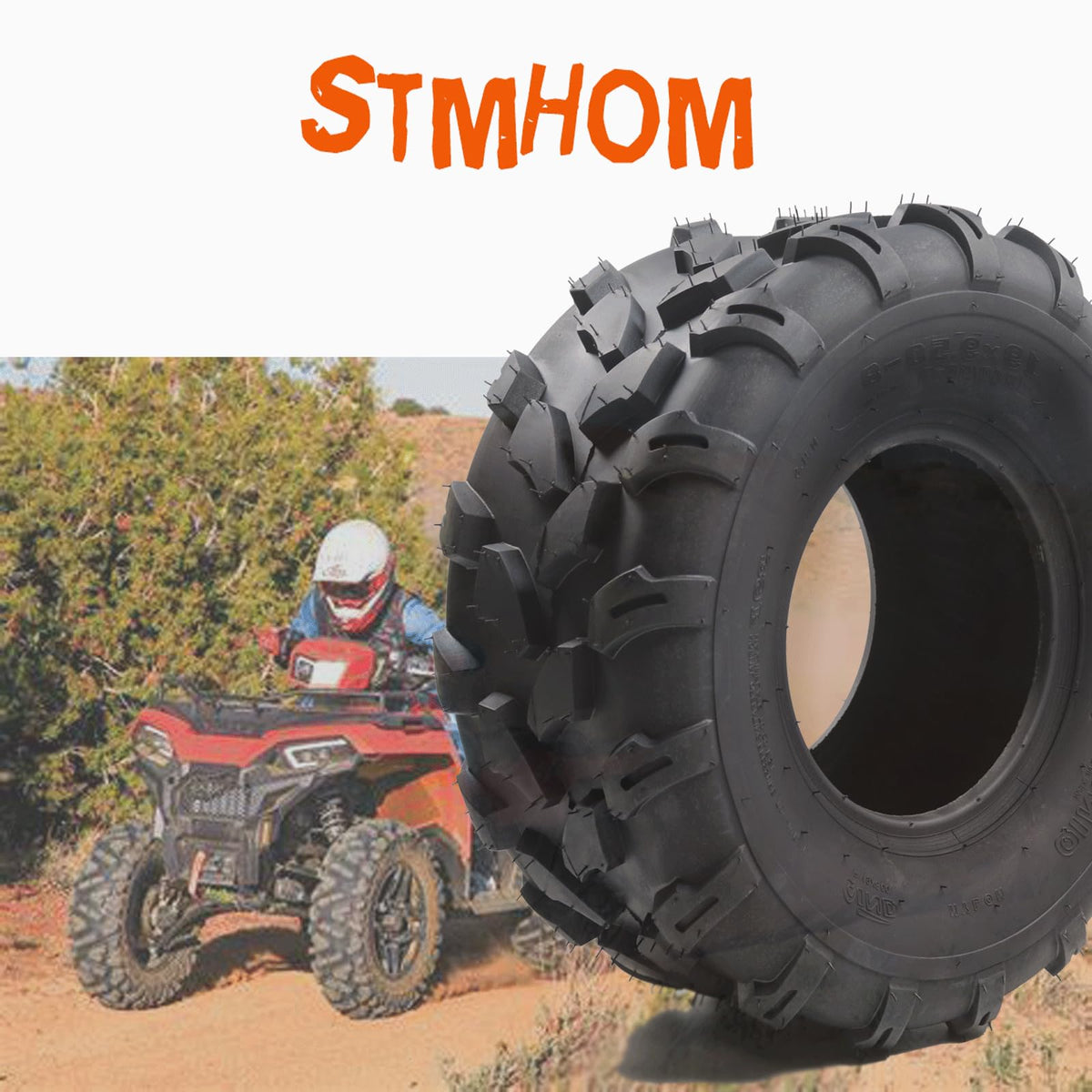 Set of 2 18X7X8 Tubeless ATV/UTV Tires 4 PR T152
