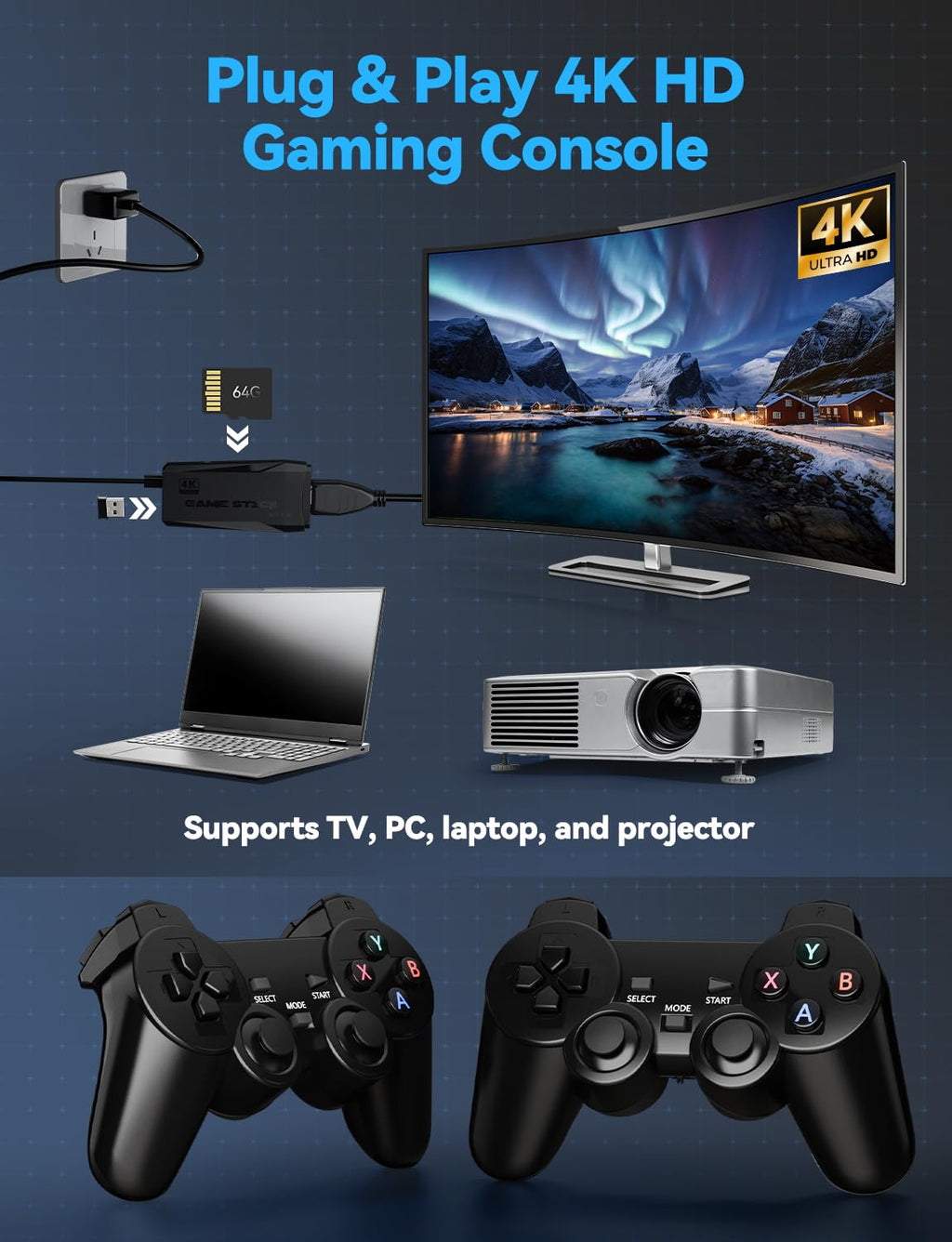 4K HDMI Retro Gaming Console X851