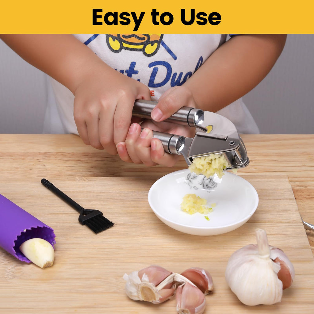 Stainless Steel Garlic Press Mincer V92326