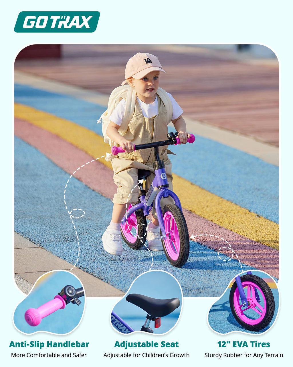 12" No-Pedal Toddler Balance Bike A205826