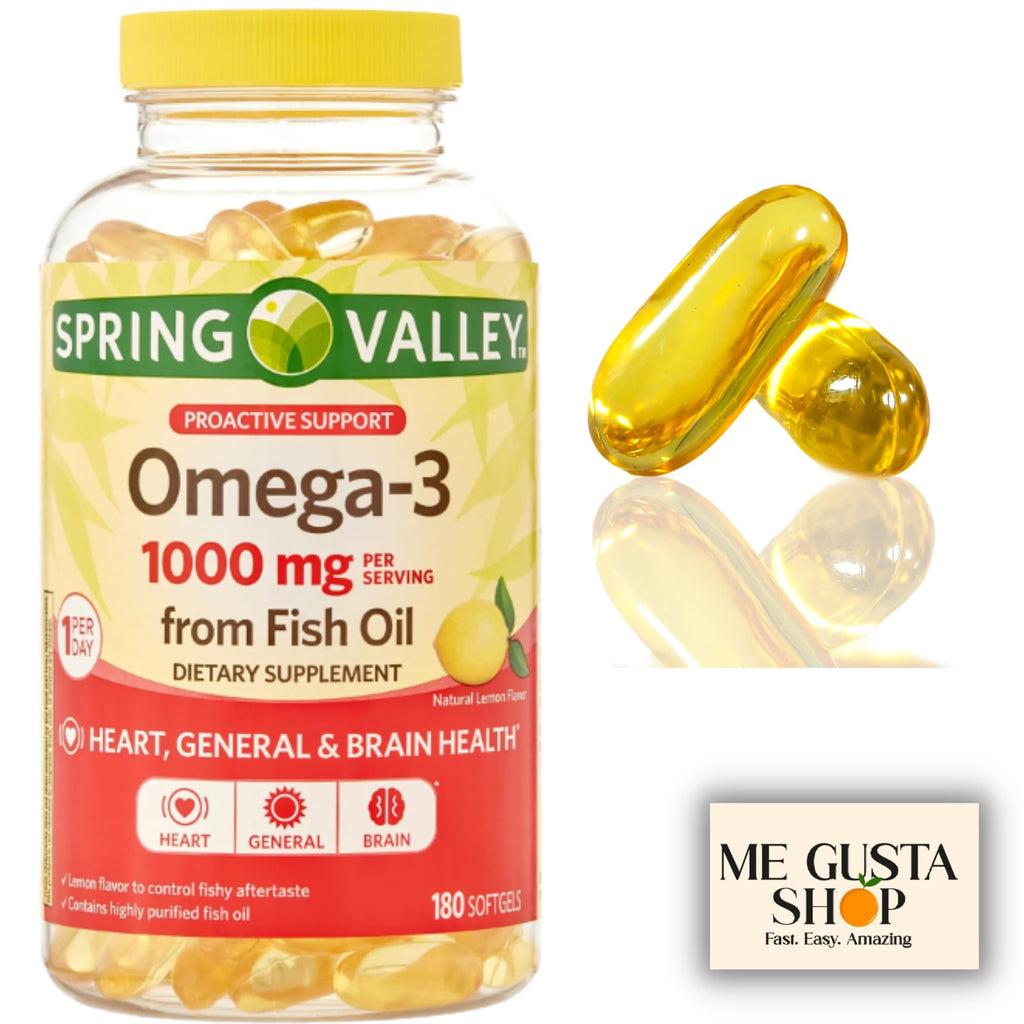 Omega-3 Fish Oil Soft Gels 1000 mg 180 Count Z6274