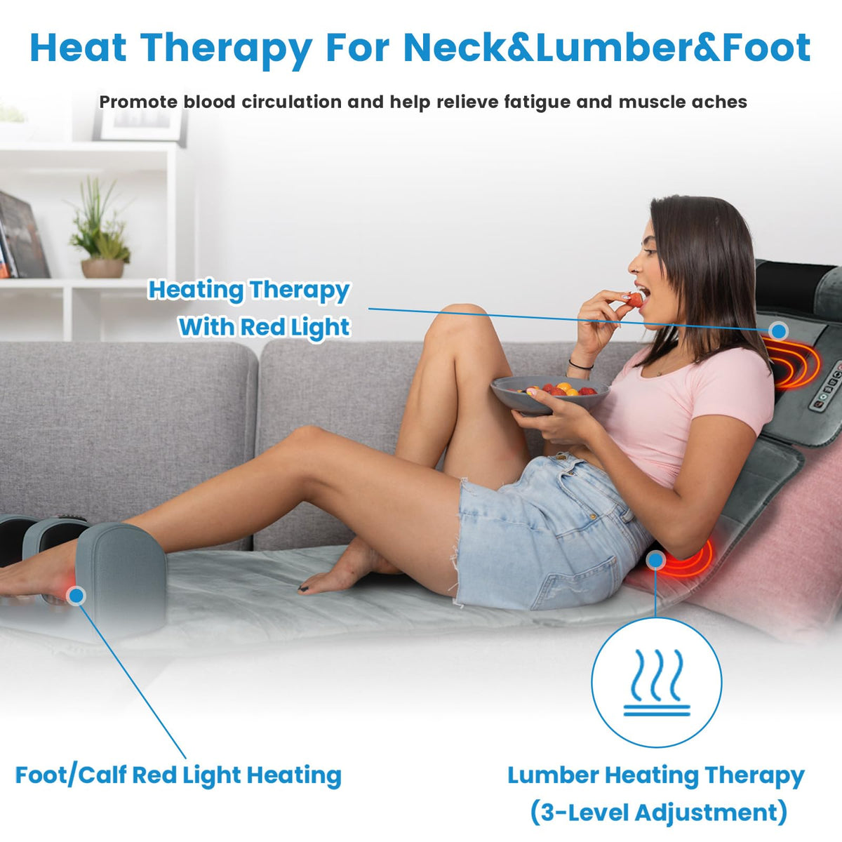 Full Body Massage Mat with Heat Y717660