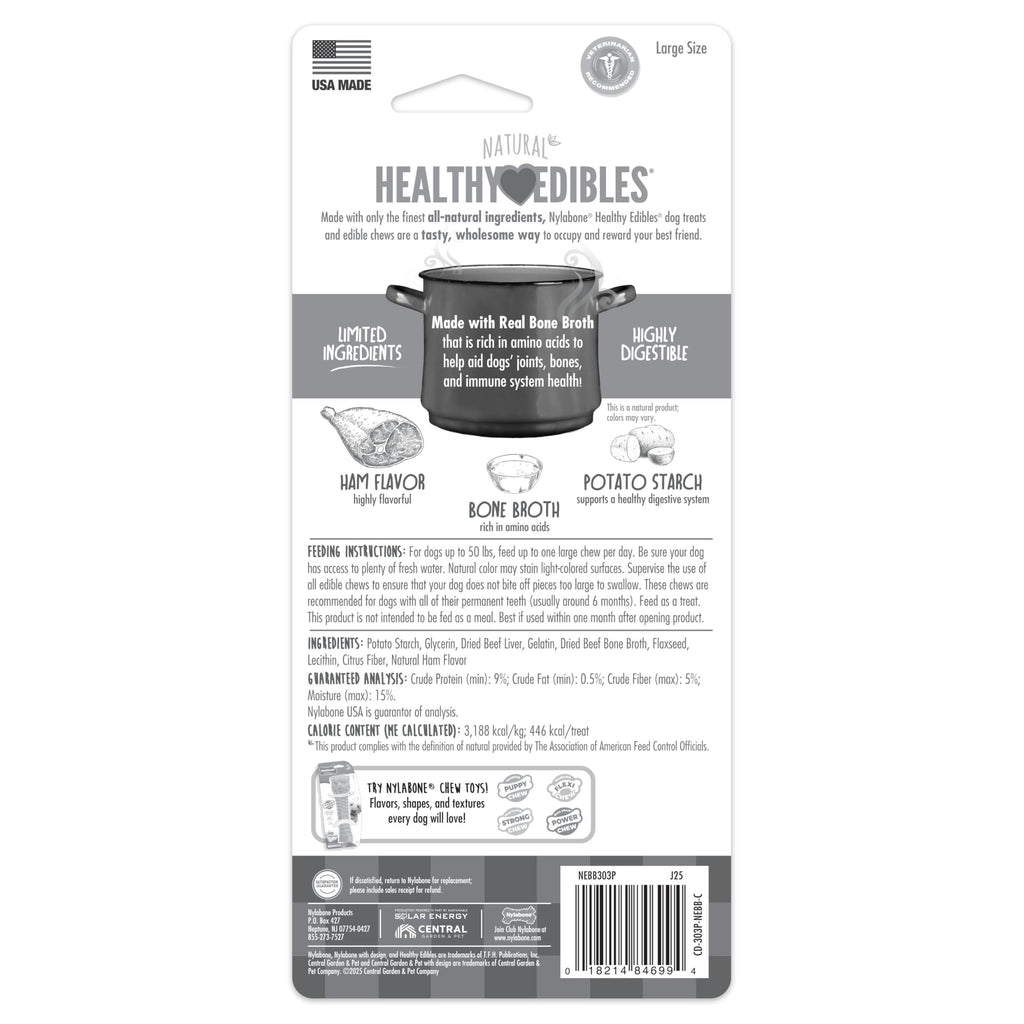 Large Ham Flavor Dog Treats Q309950