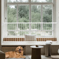 Adjustable White 4 Panel Window Guards O131