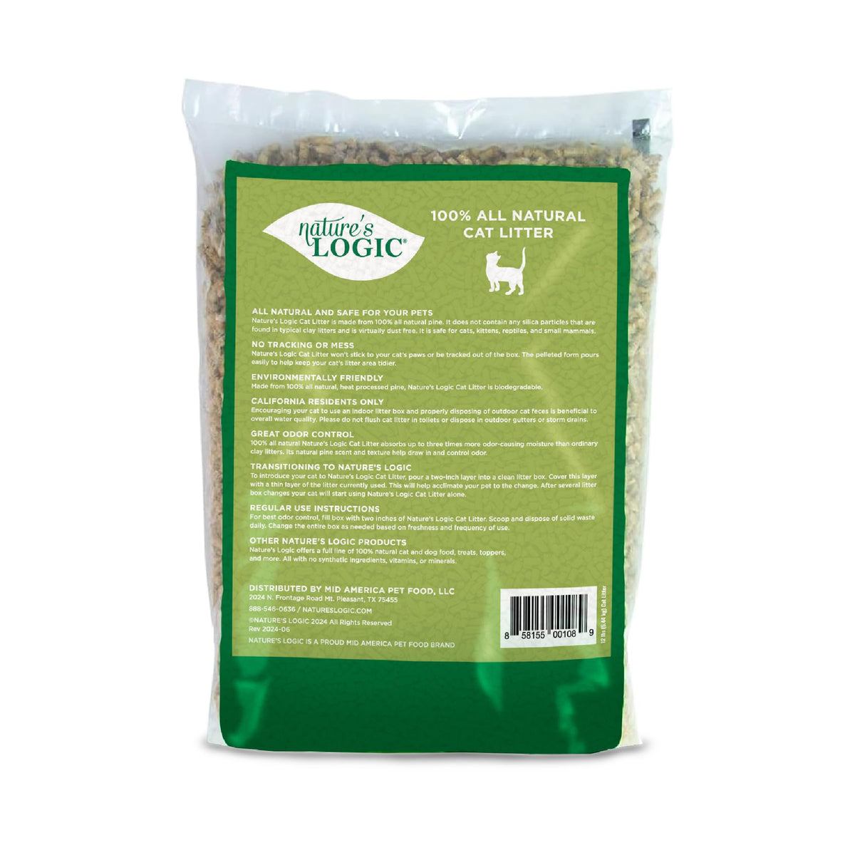 Pine Pellet Cat Litter 12 lb K668050