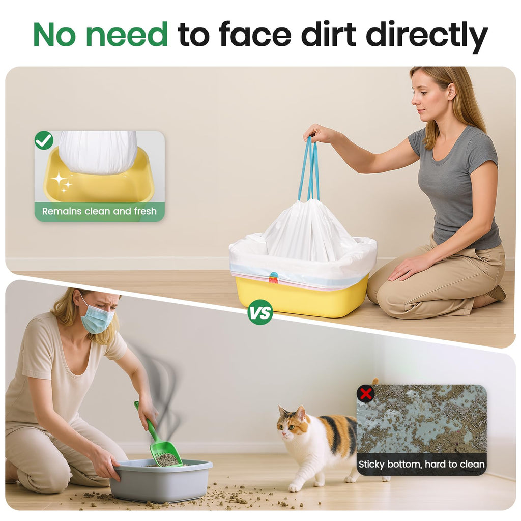 Heavy Duty Thickened Litter Box Liners 14 Pack B560790