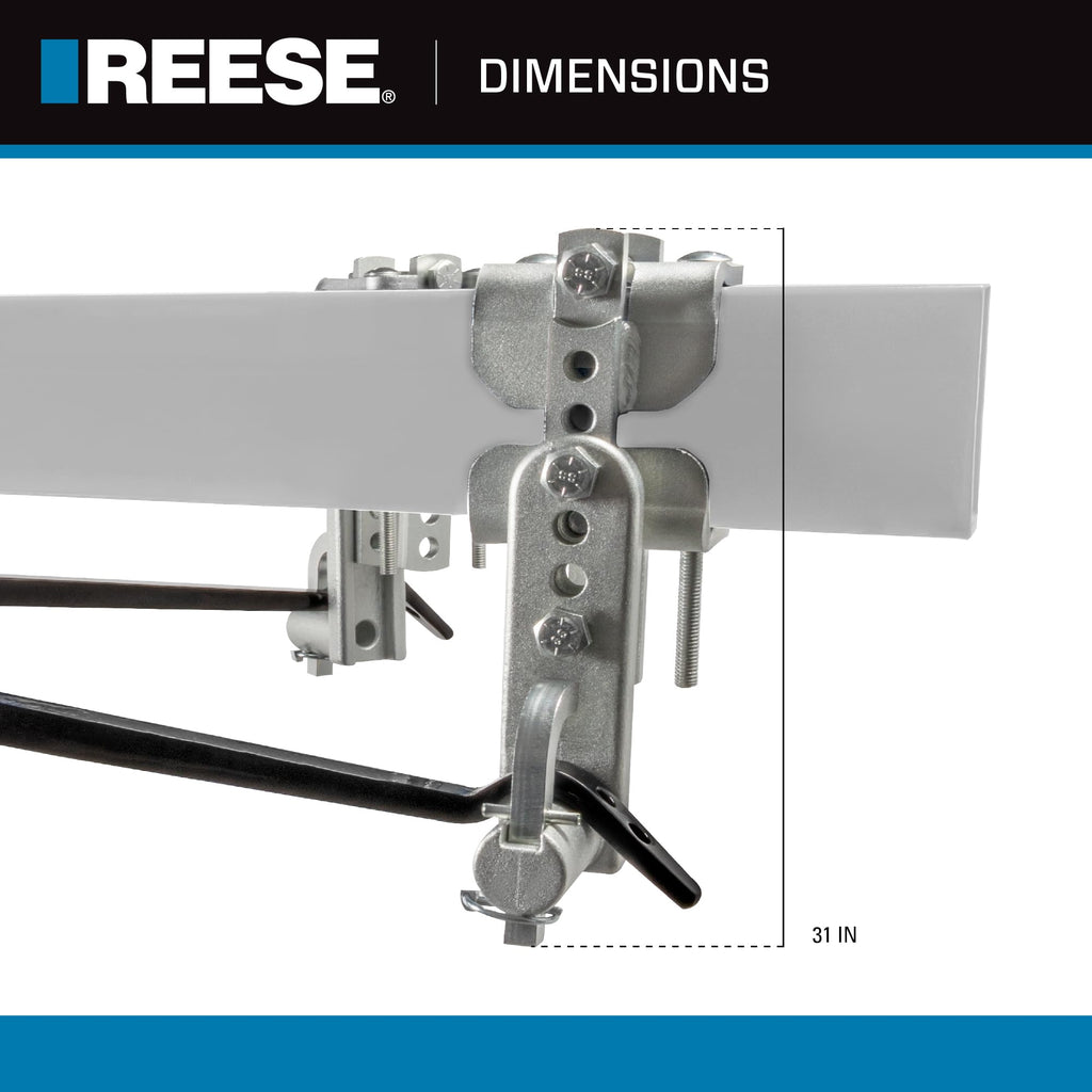 Weight Distribution Hitch with Active Sway Control, 10,000 lbs. Capacity, Black R883