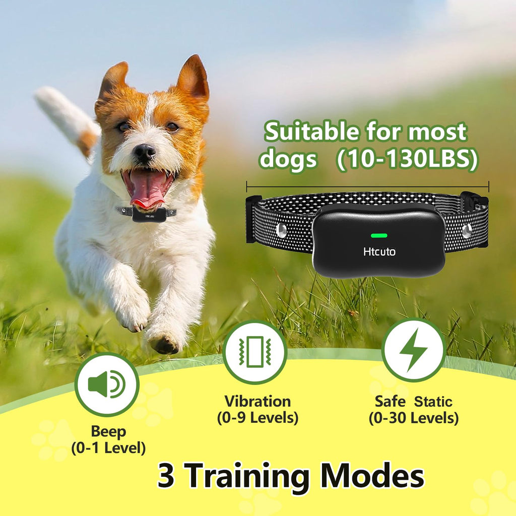 Wireless Dog Fence and Remote Training Collar, IPX7 Waterproof, 185 Days Rechargeable Battery C64739
