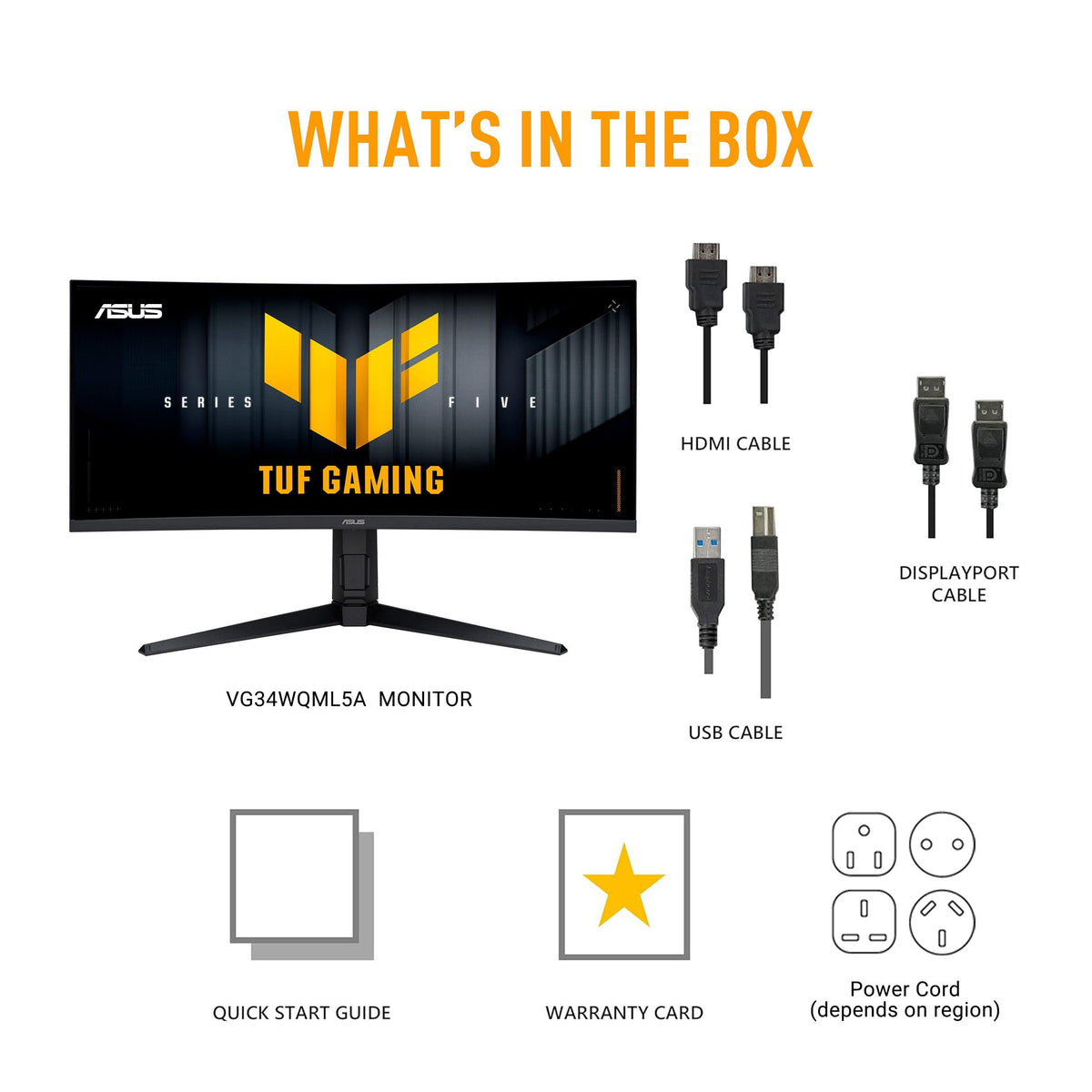 34 Inch 1440p 250Hz Ultrawide HDR Gaming Monitor A260876