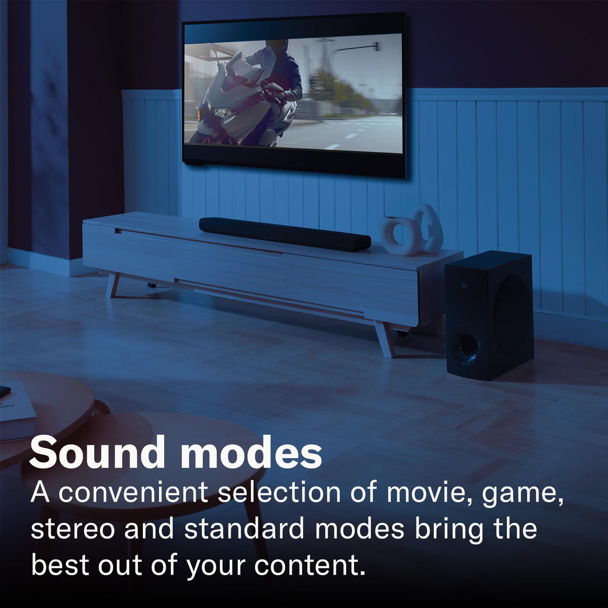 Black Sound Bar with Wireless Subwoofer J690079