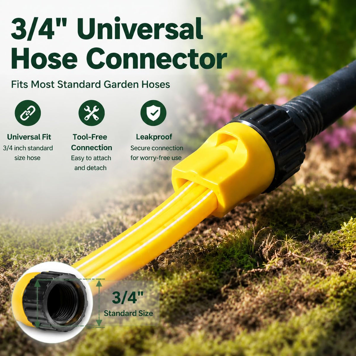 4-Pack 25 ft Sprinkler Soaker Hose U5410