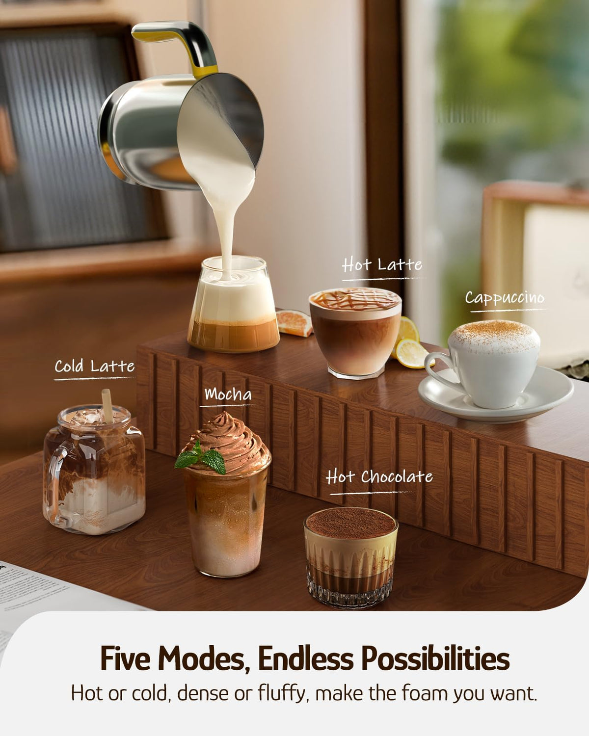 Electric Milk Frother & Steamer C255