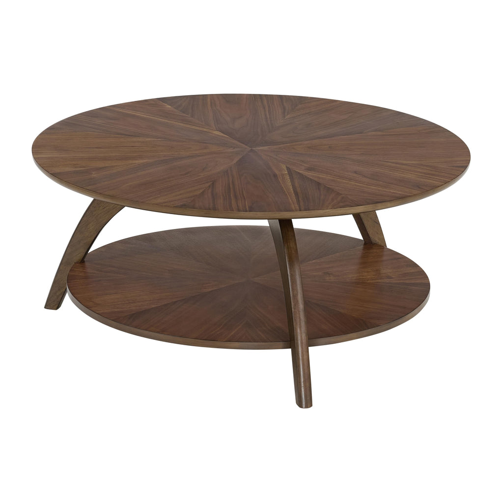 Round Wood Coffee Table D595451