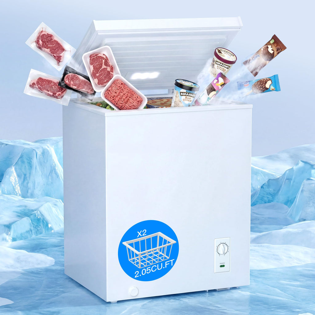 2.05 Cu.Ft Chest Freezer with 2 Removable Baskets J83045