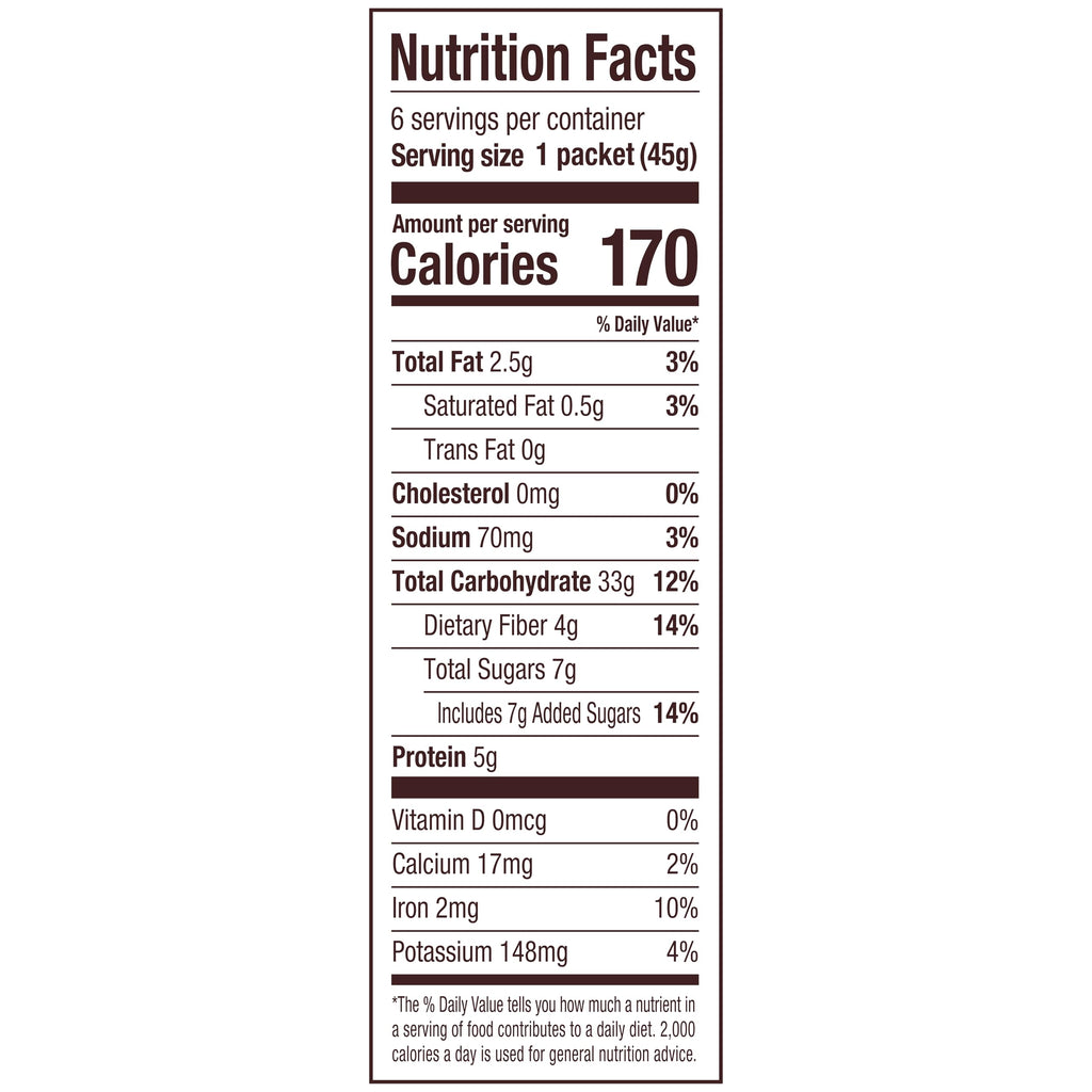 Instant Oatmeal, Maple Brown Sugar, 24 Packets, Gluten Free, Whole Grain M73076