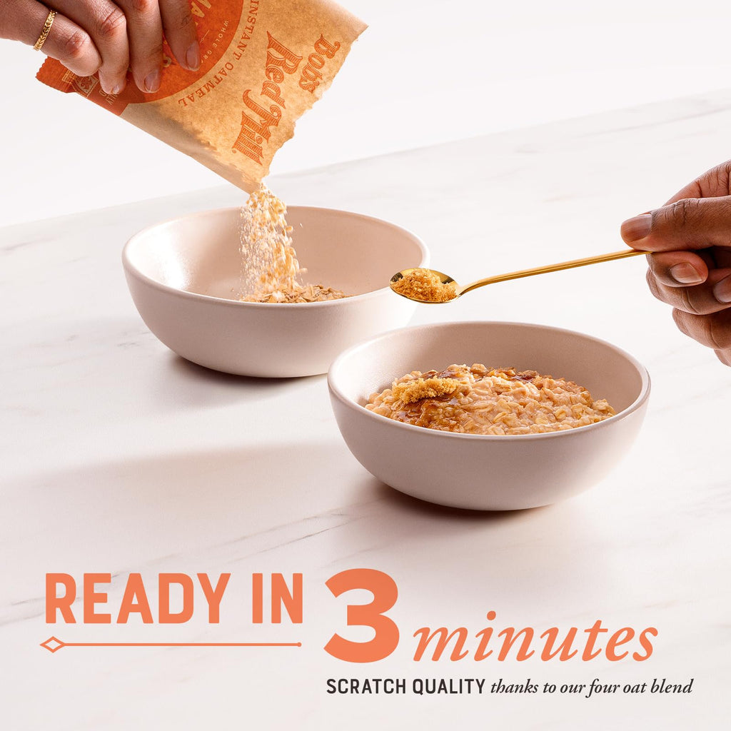 Instant Oatmeal, Maple Brown Sugar, 24 Packets, Gluten Free, Whole Grain M73076