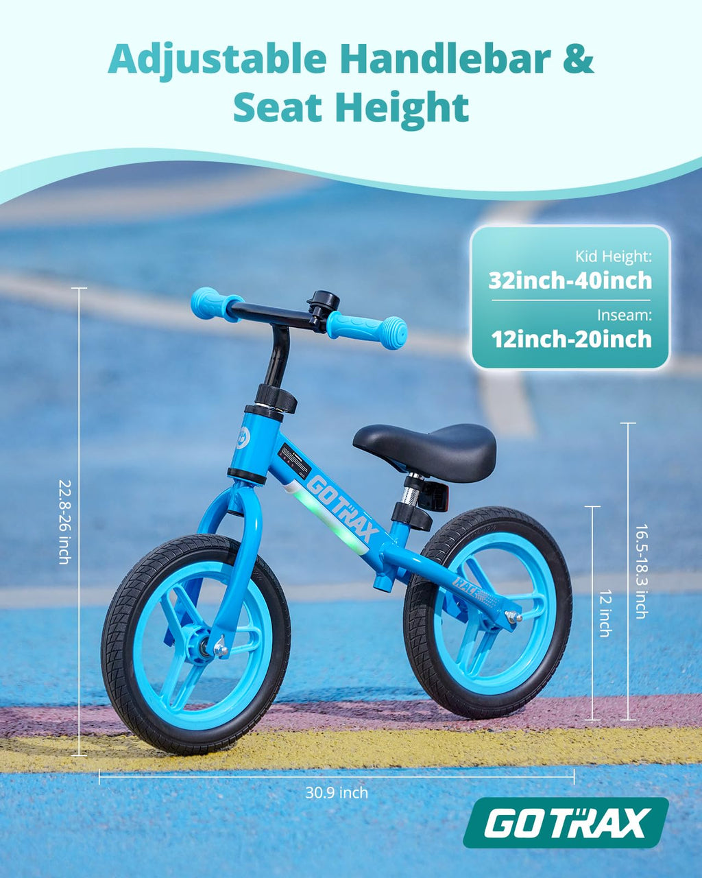 12" No-Pedal Toddler Balance Bike A205826