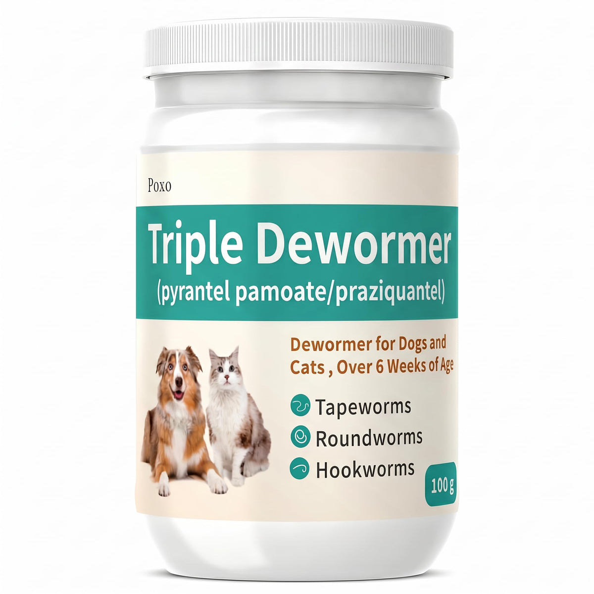 3-Way Dewormer for Dogs & Cats with Praziquantel & Pyrantel Pamoate O923397
