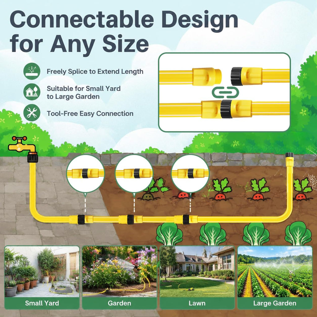 4-Pack 25 ft Sprinkler Soaker Hose U5410