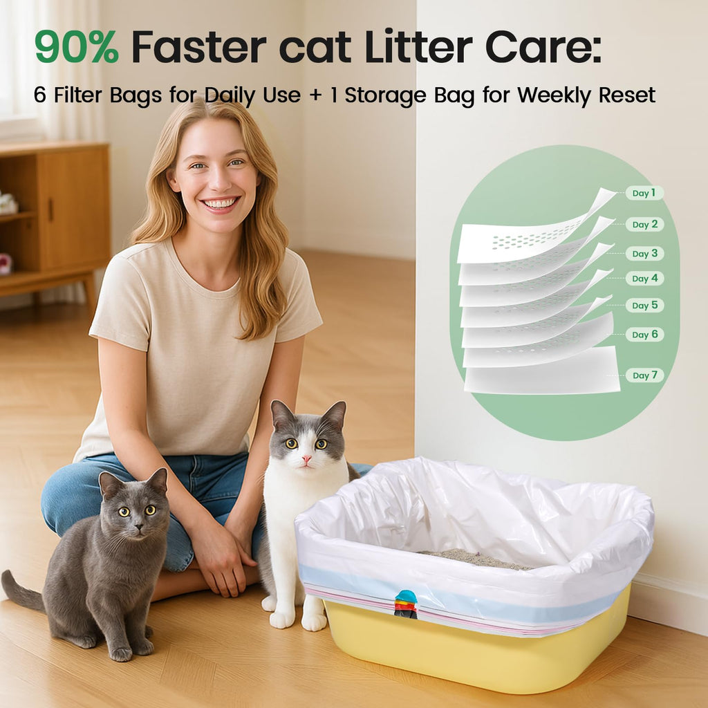 Heavy Duty Thickened Litter Box Liners 14 Pack B560790