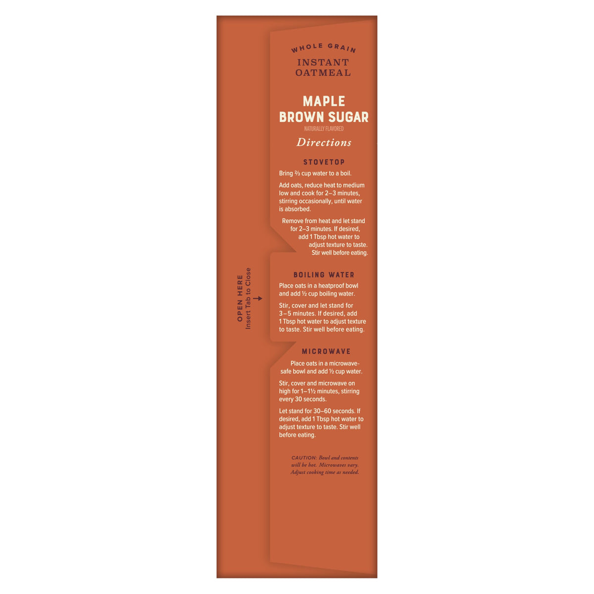 Instant Oatmeal, Maple Brown Sugar, 24 Packets, Gluten Free, Whole Grain M73076