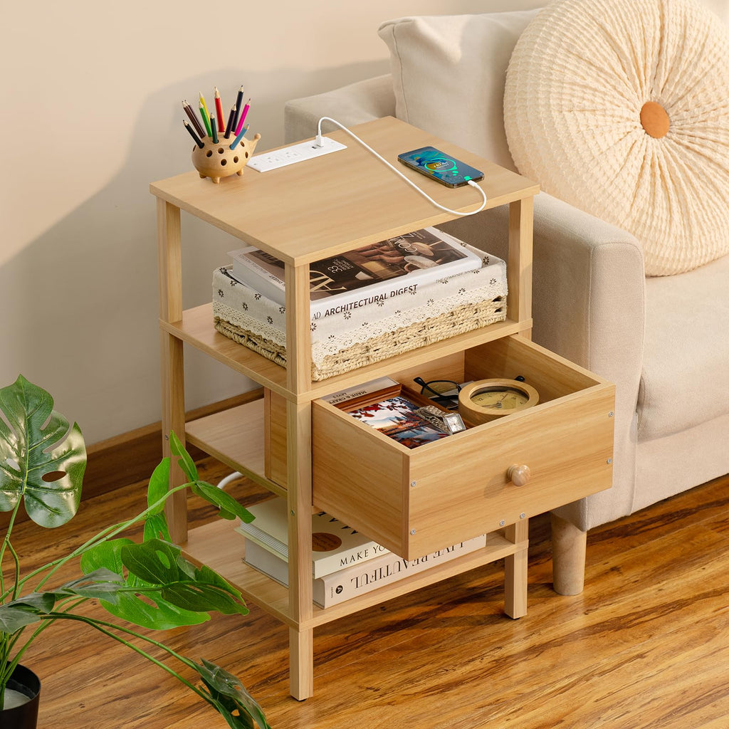 3 Tier Storage End Table Set 2 T375