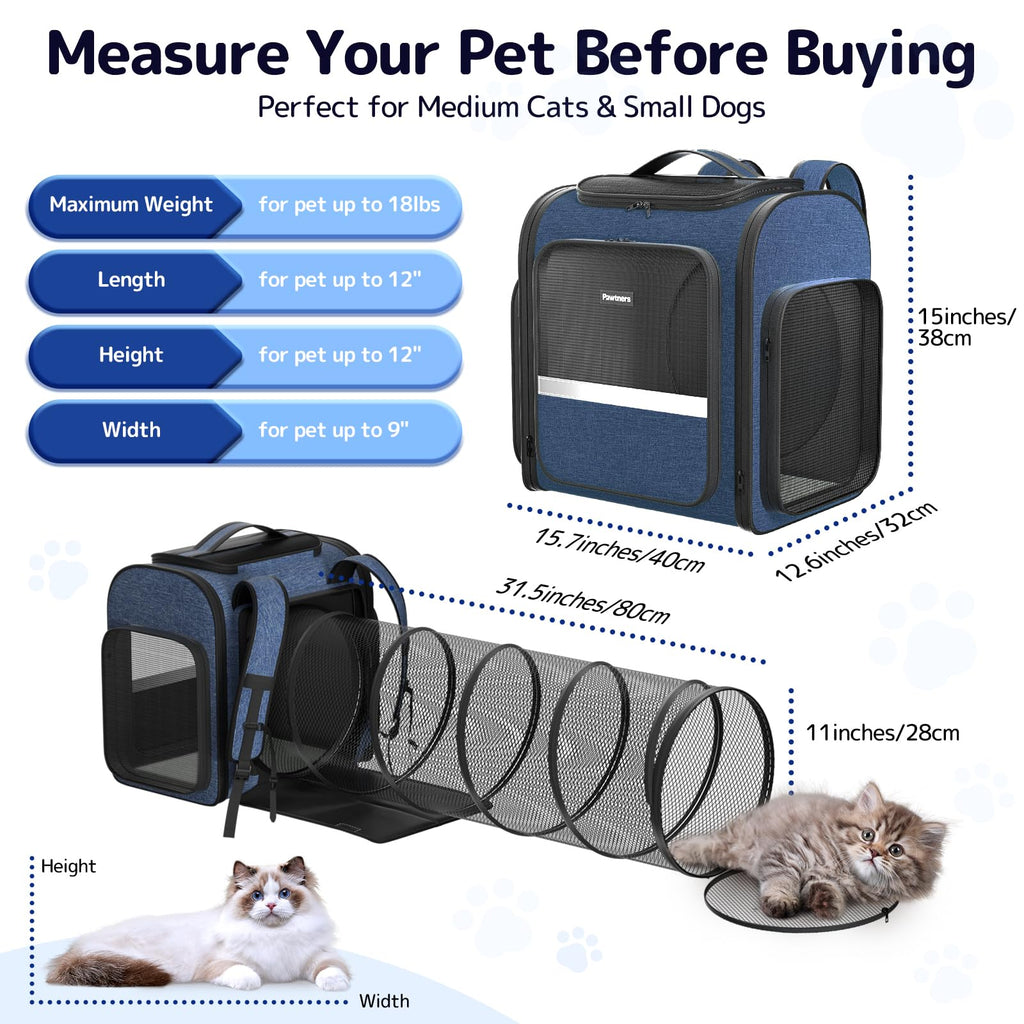Cat Backpack with Play Tunnel N392560