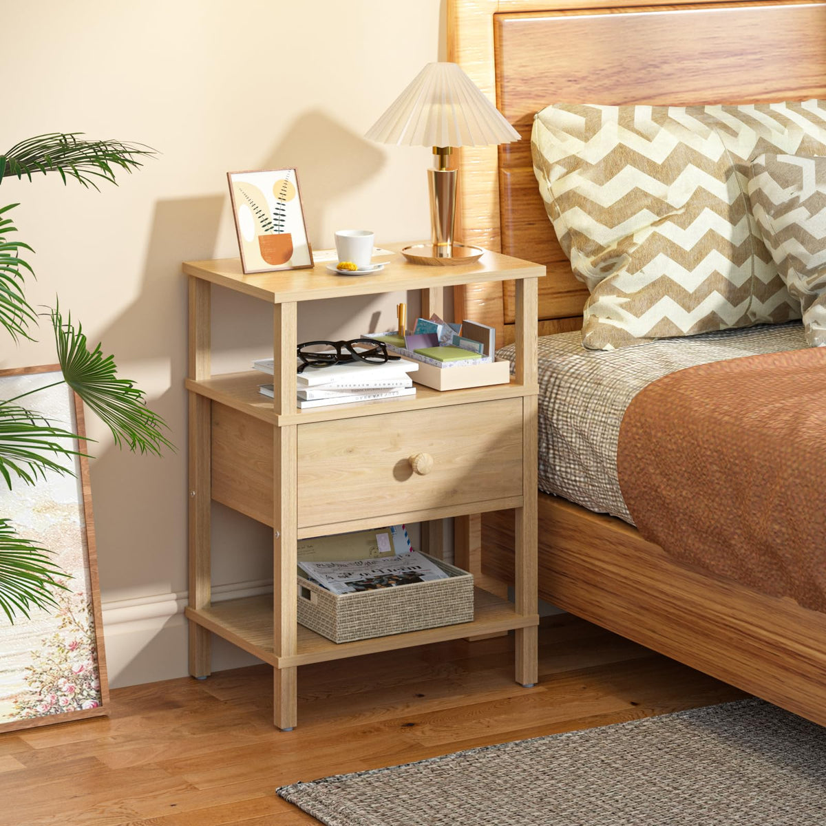 3 Tier Storage End Table Set 2 T375