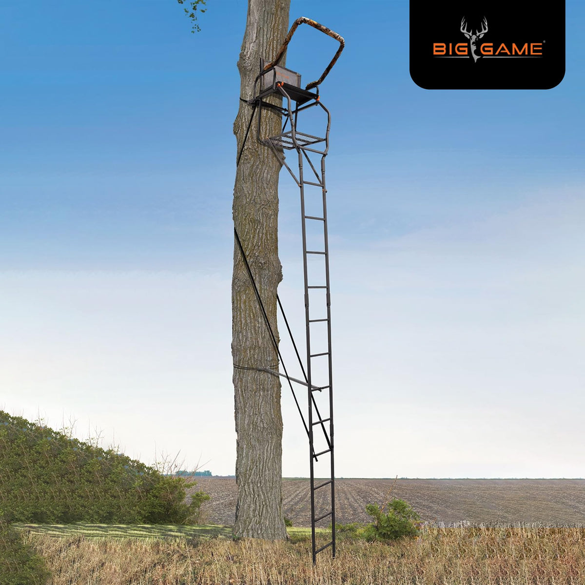 Ladder Treestand with Flip Back Seat J17811
