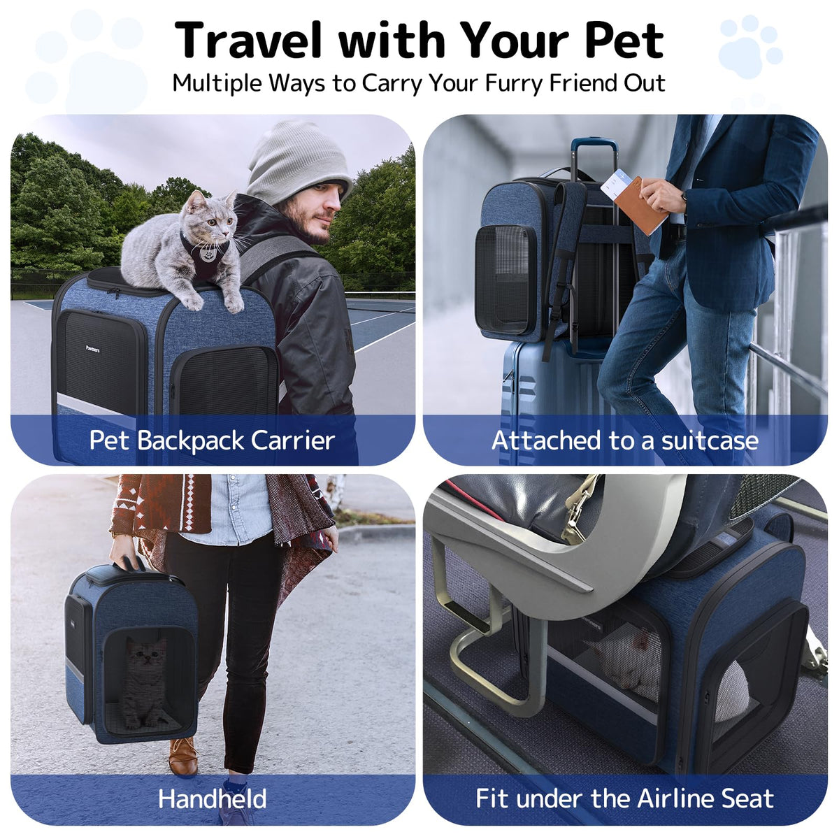 Cat Backpack with Play Tunnel N392560