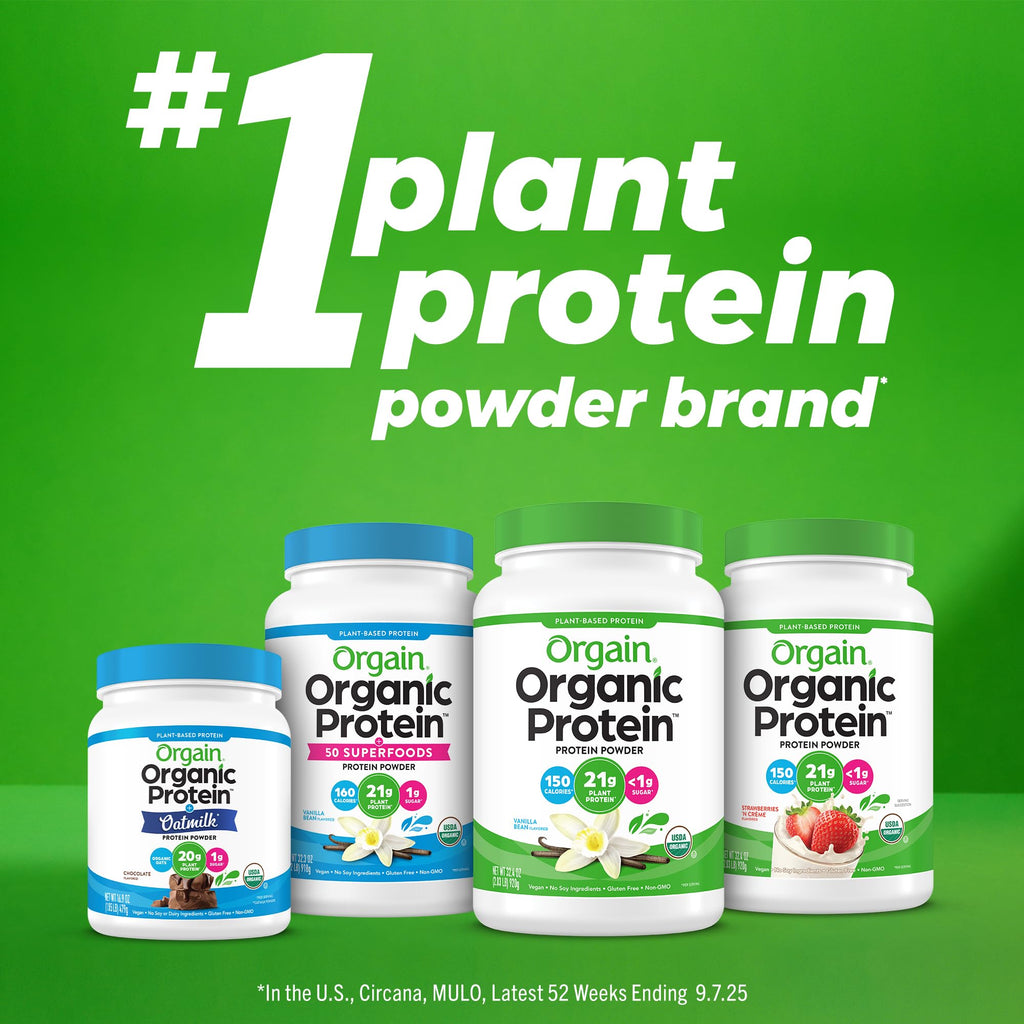 Organic Vegan Protein Powder, Vanilla, 1.25lb S664200