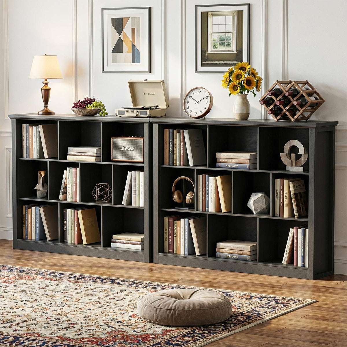 Black Cube Storage Shelf X389