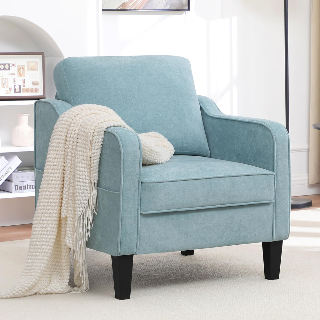 Teal Green Upholstered Accent Chairs Set of 2 D123604