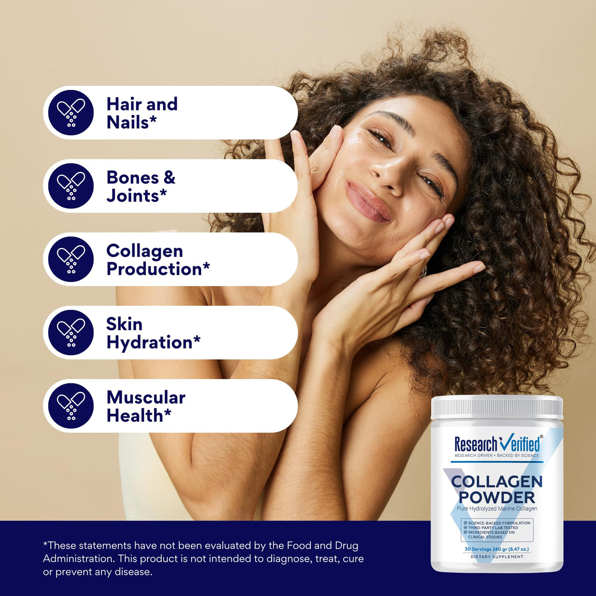 Hydrolyzed Marine Collagen Powder Unflavored M2602