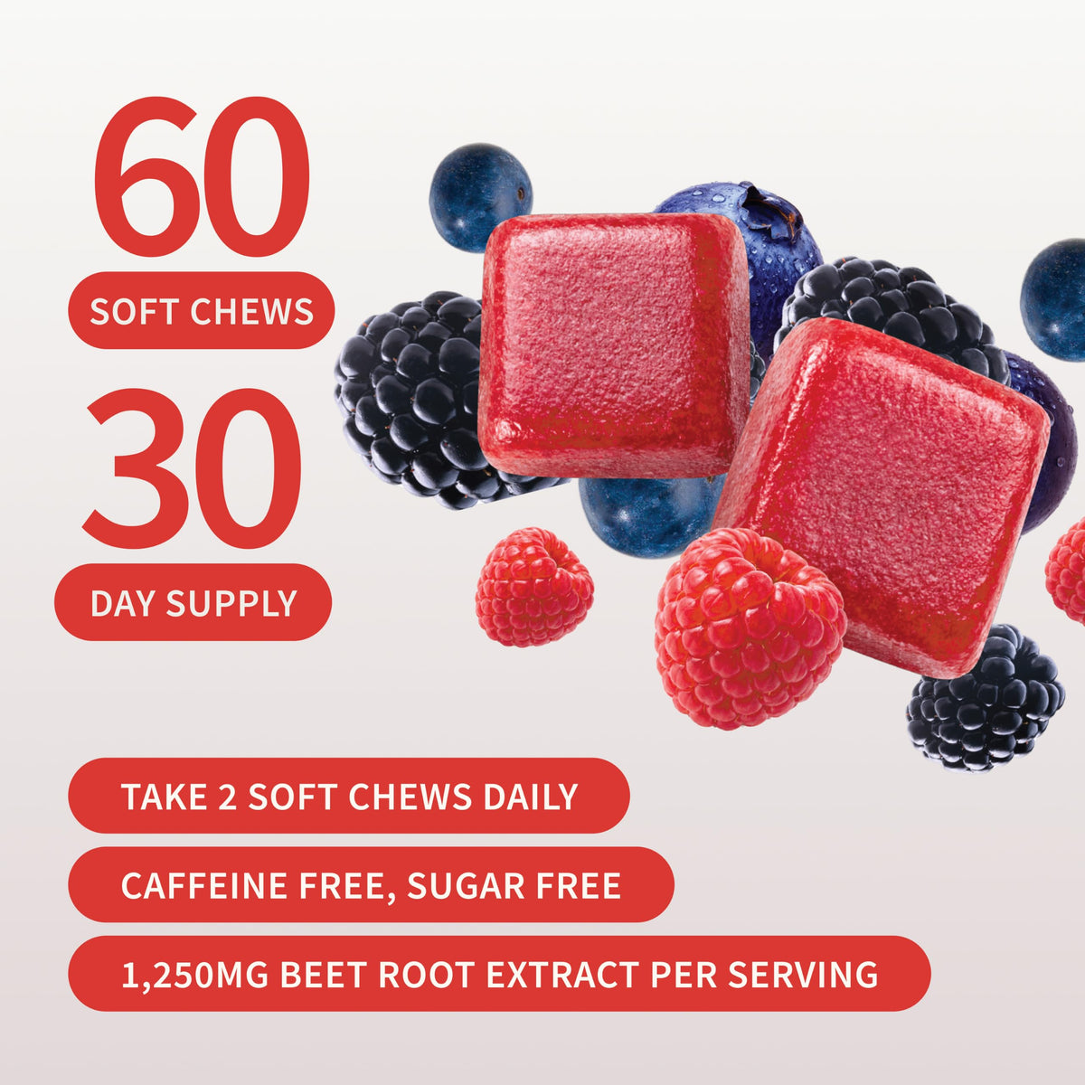 Mixed Berry Beet Root Chews K292