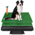 Large Dog Grass Pad with Tray and 2 Artificial Pee Grasses L5394