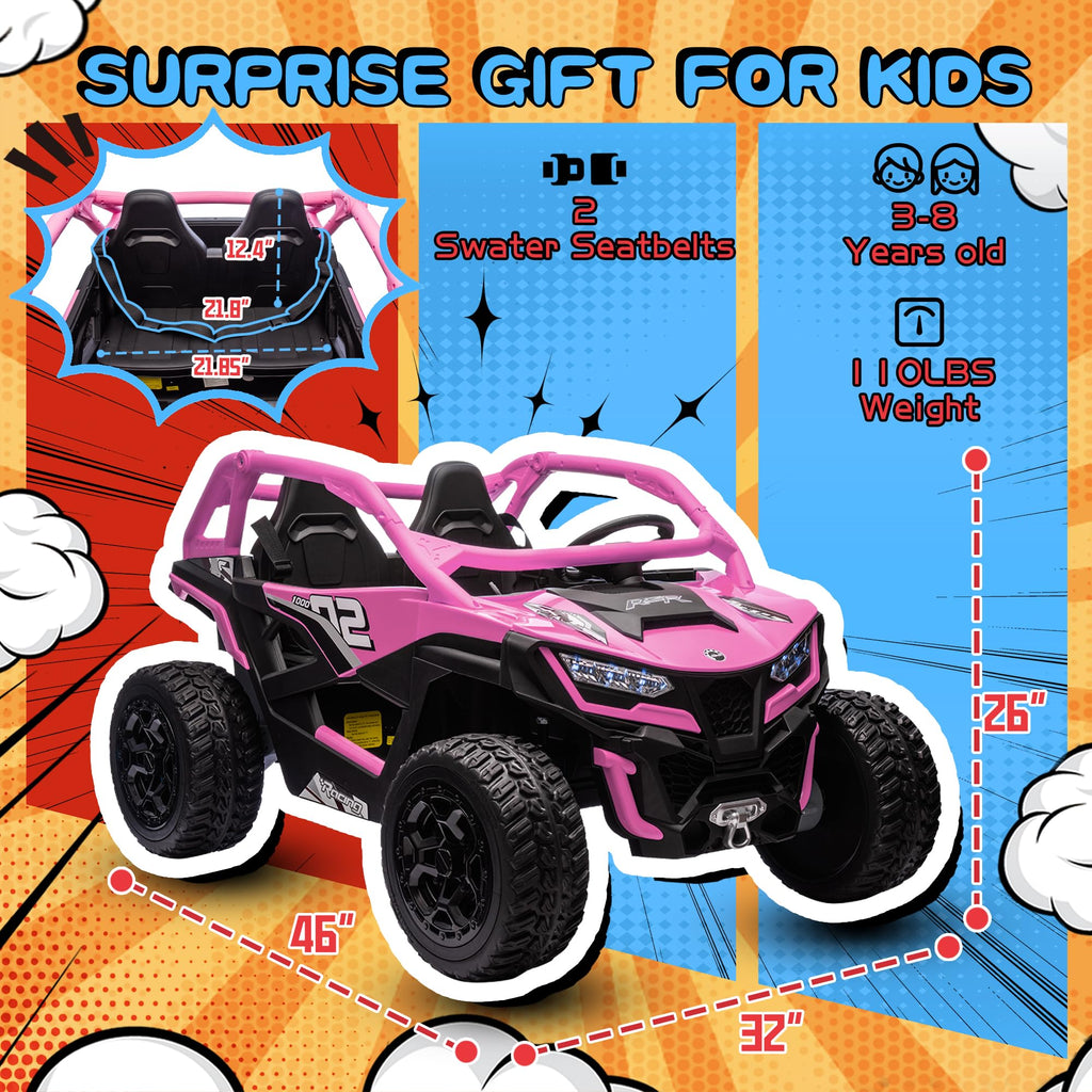 24V 10AH 2-Seater 4x4 Ride on Car UTV X8000