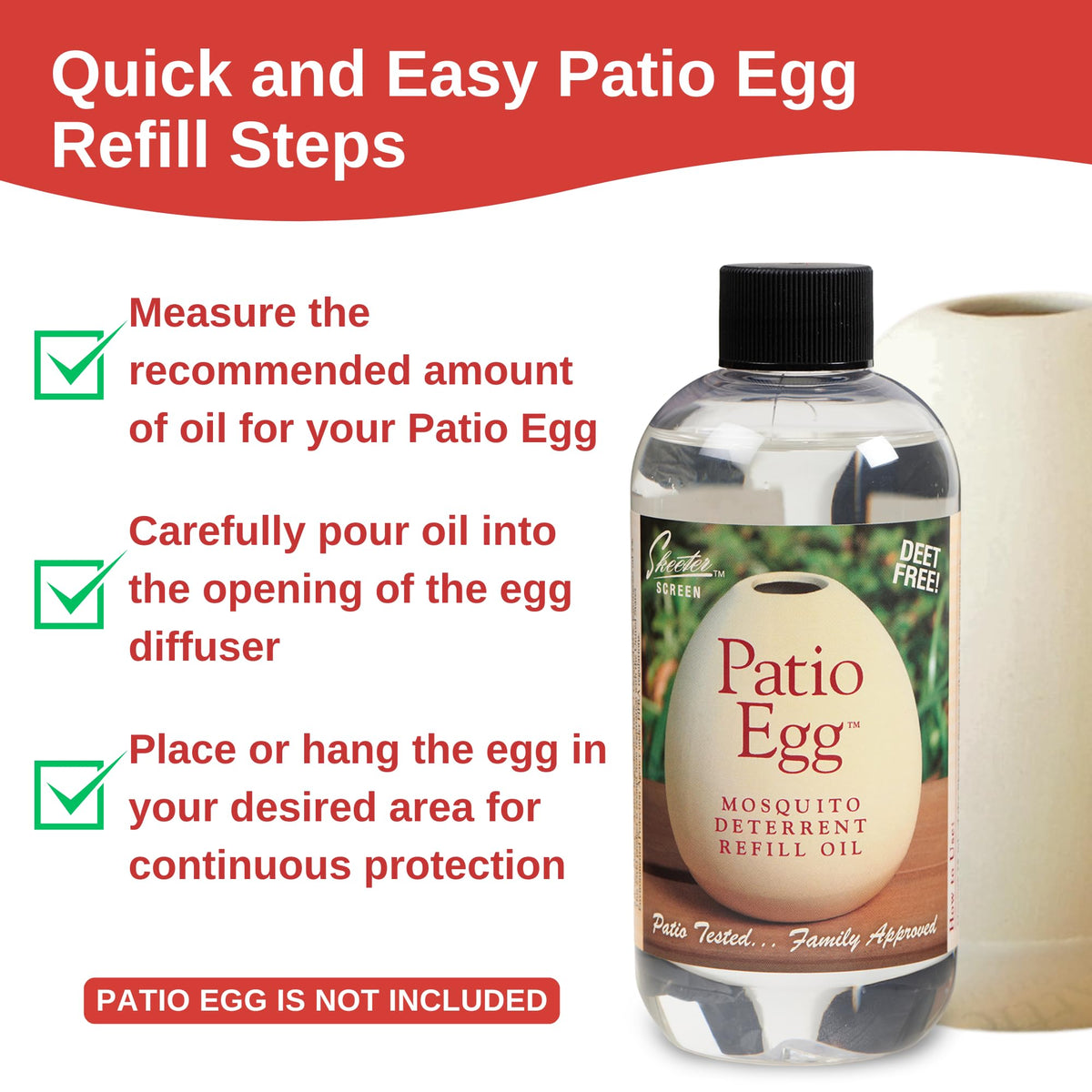 Patio Egg Refill Oil 8 Fl Oz 2 Pack C543
