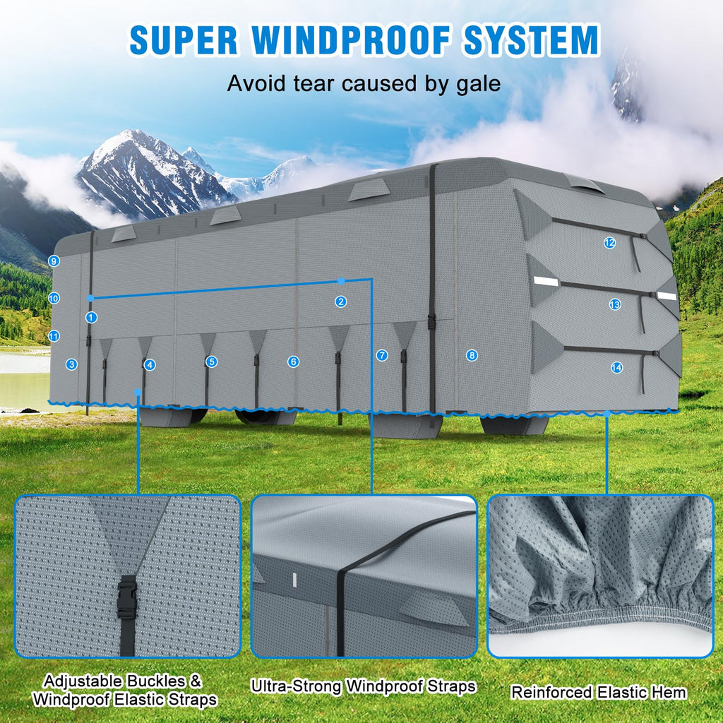37'-40' Class A Motorhome RV Cover Q1417
