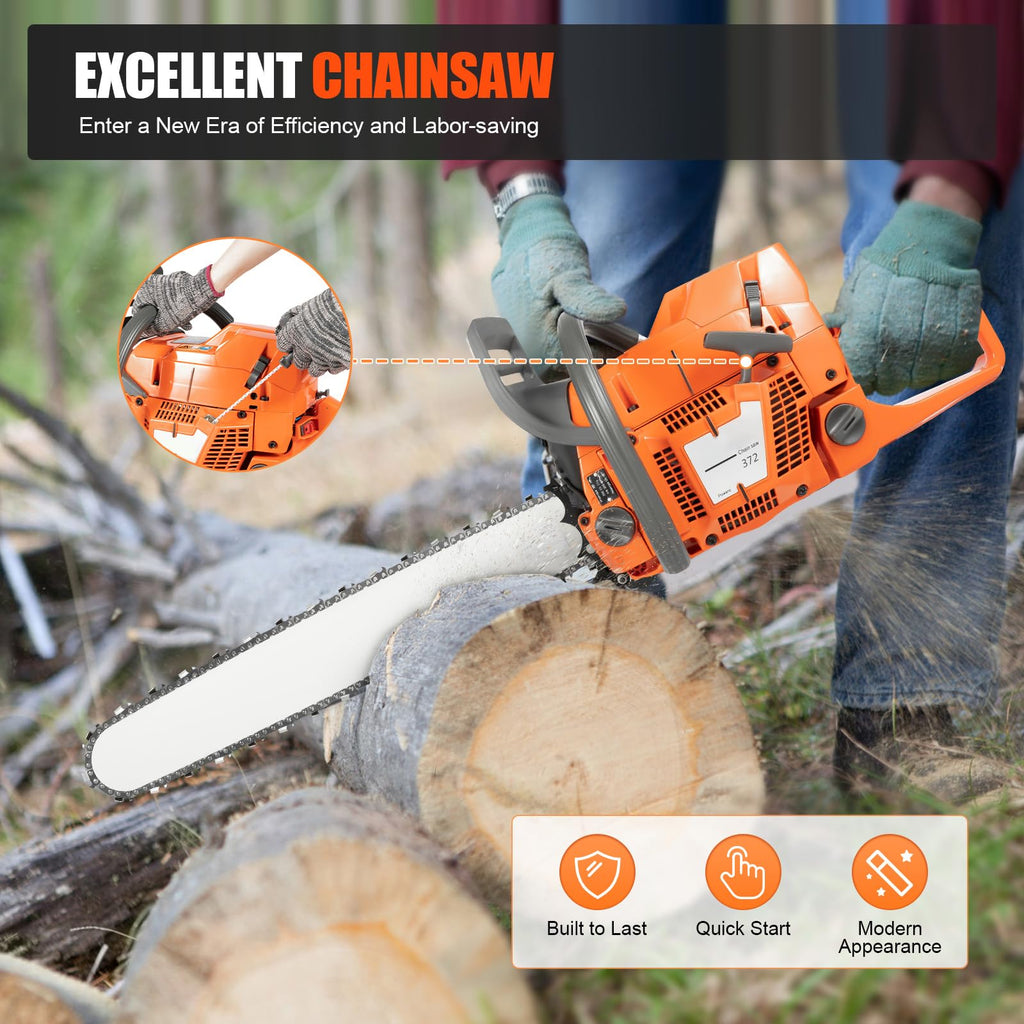 24 Inch 2-Stroke Gas Chainsaw C81413