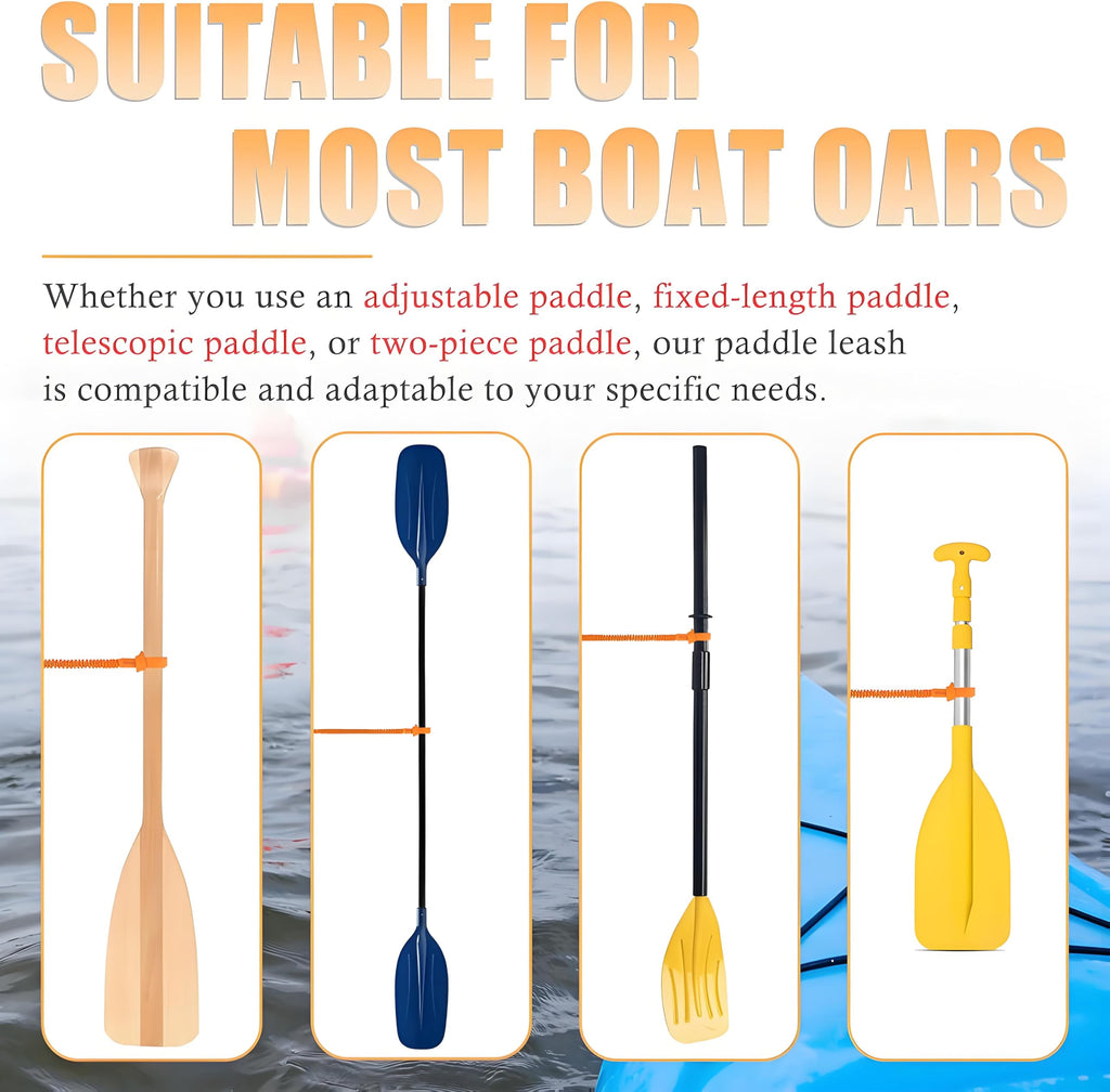 Kayak Paddle Leash 3-7 ft Stretchable Strap L930631
