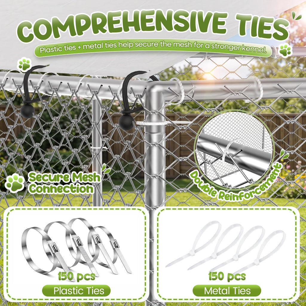 10x10 FT Heavy Duty Outdoor Dog Kennel T298