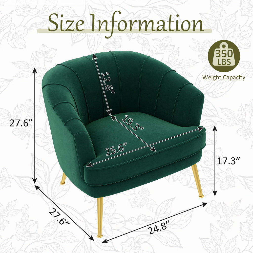 Velvet Accent Chair D58654