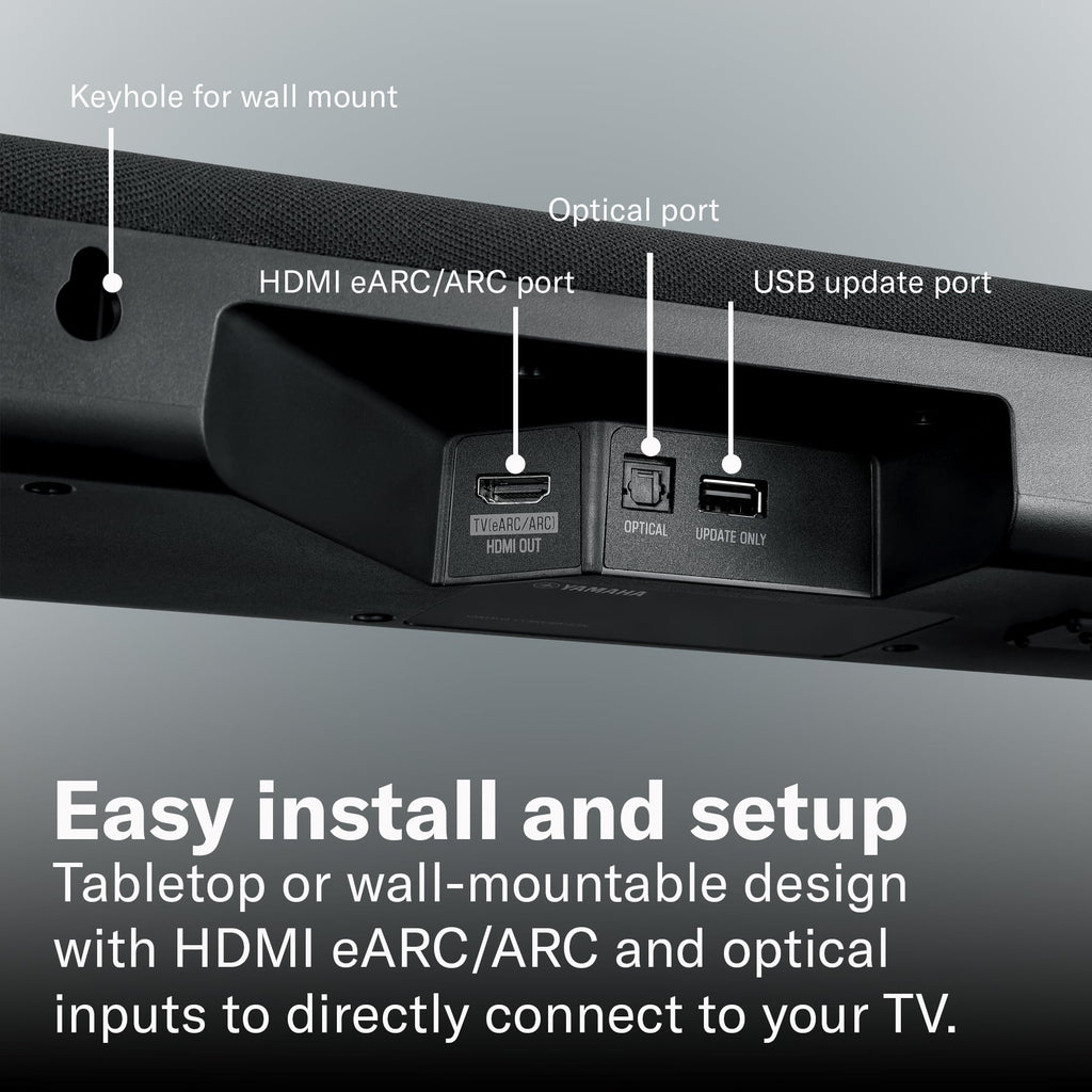 Black Sound Bar with Wireless Subwoofer J690079