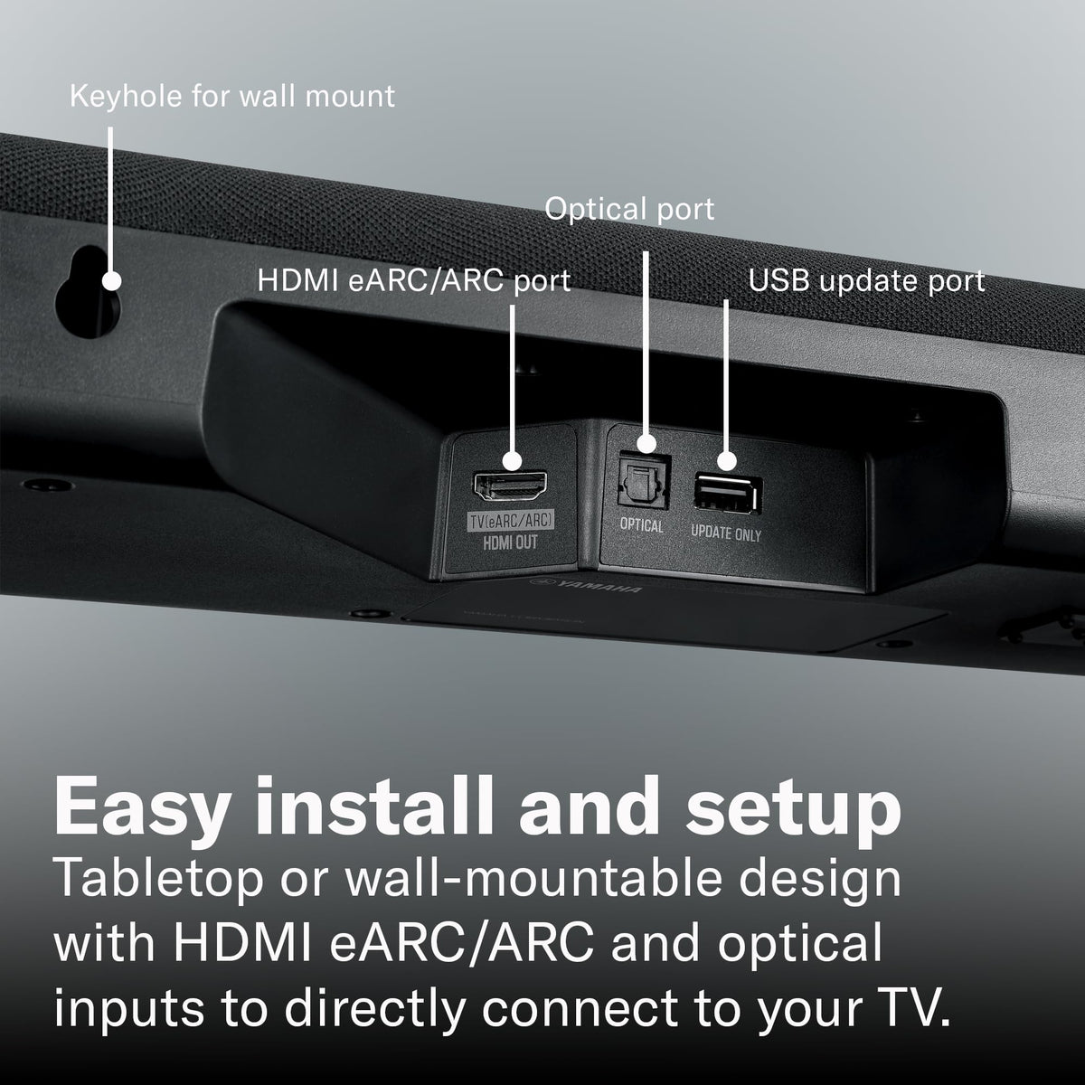 Black Sound Bar with Wireless Subwoofer J690079