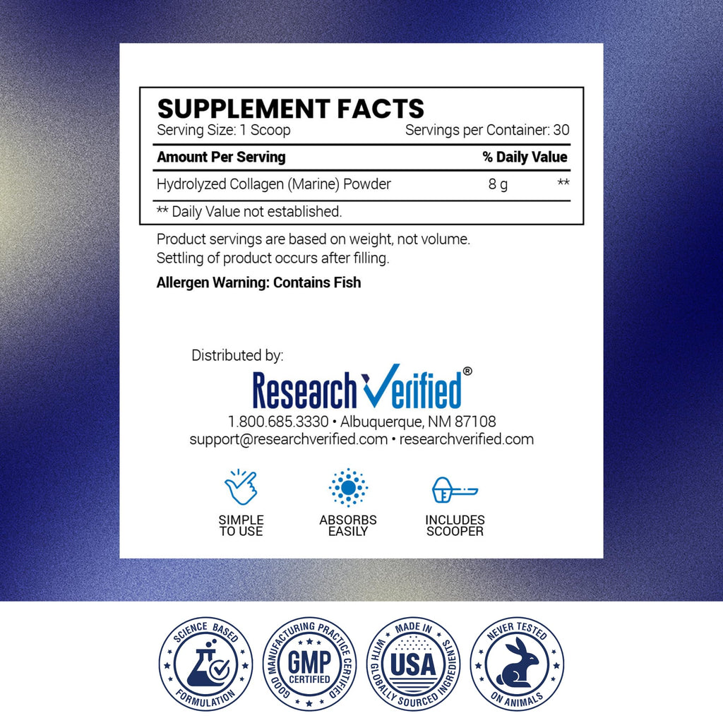 Hydrolyzed Marine Collagen Powder Unflavored M2602