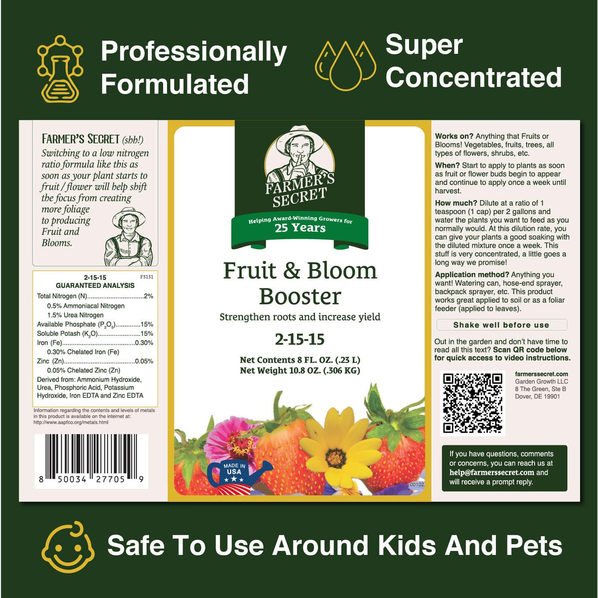Concentrated Fruit & Flower Fertilizer 32oz H39942