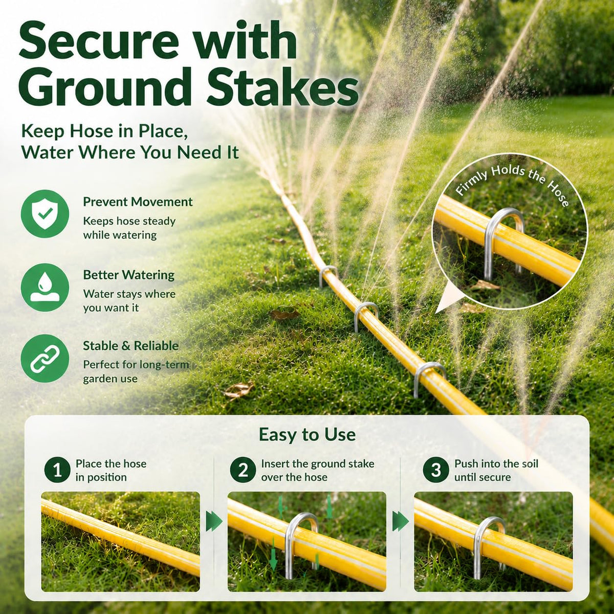 4-Pack 25 ft Sprinkler Soaker Hose U5410