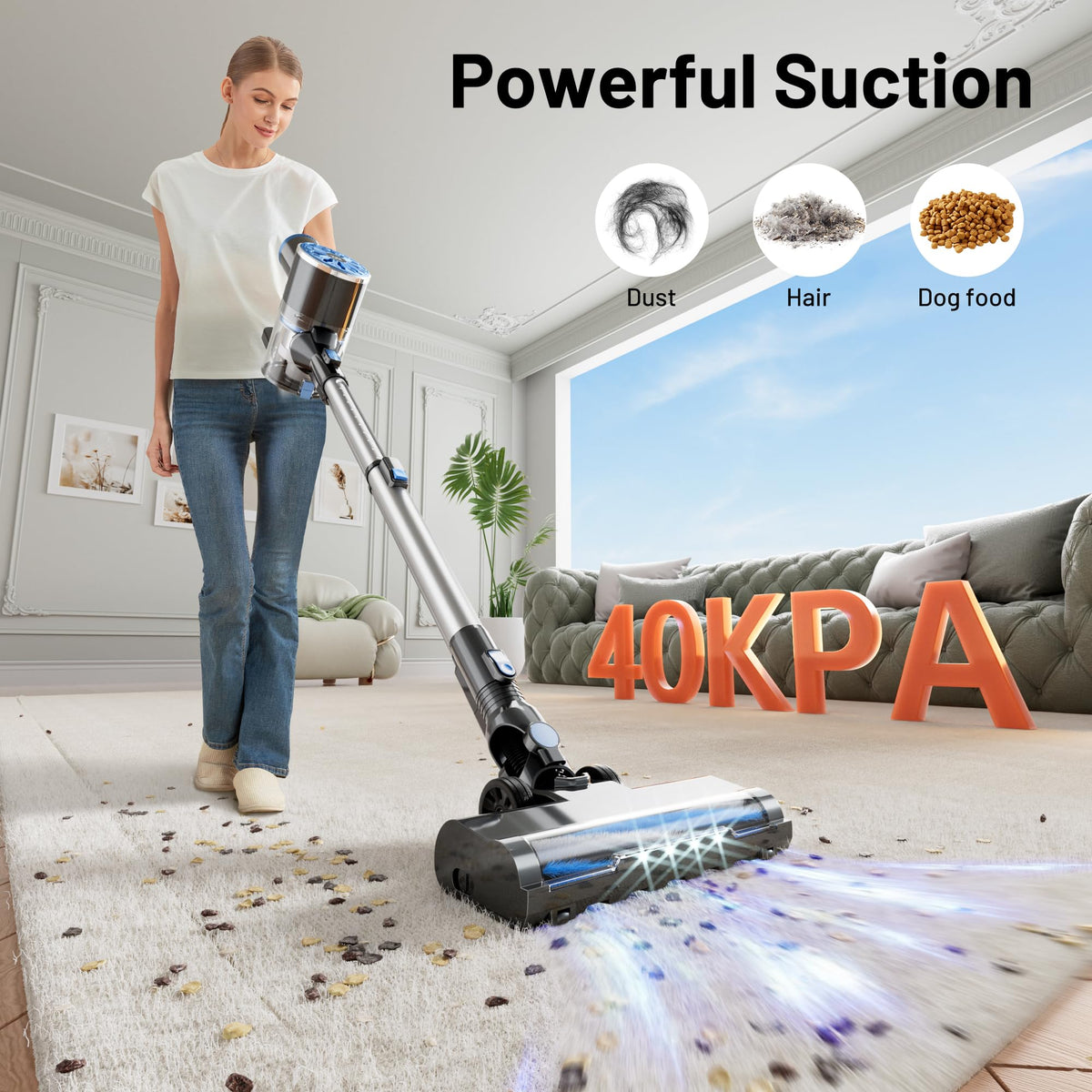 Cordless Stick Vacuum with LED Screen T670961