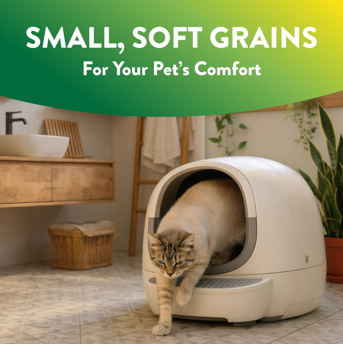 Plant-Based Clumping Cat Litter Unscented 15 Lbs P33337